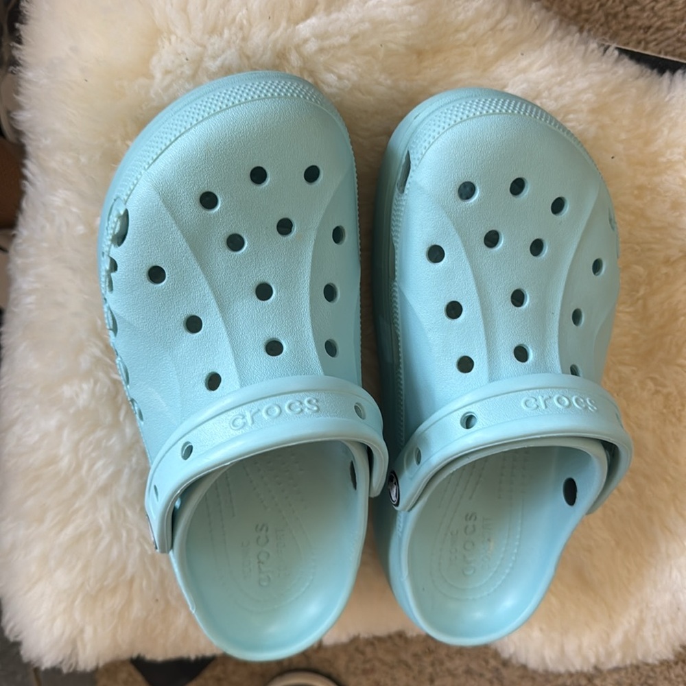 Crocs Clogs Womens 9 Rubber Crush Classic Platform Casual Mules Comfort - Picture 2 of 7